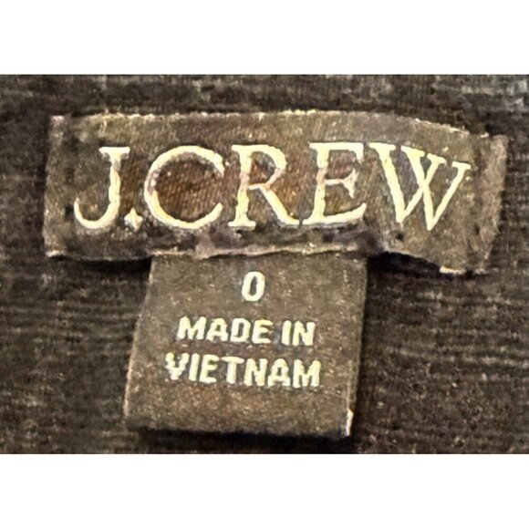 J. Crew Women's Black Linen Blend Tapered Leg Pockets Cargo Pants Size 0 - Picture 7 of 8